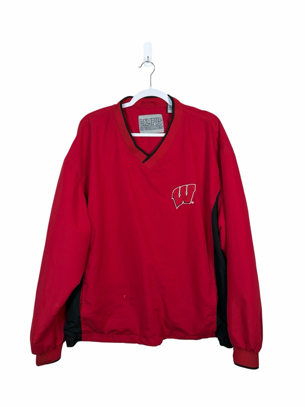 Vintage Campus Specialties Wisconsin Badgers Pullover Jacket Men’s Large